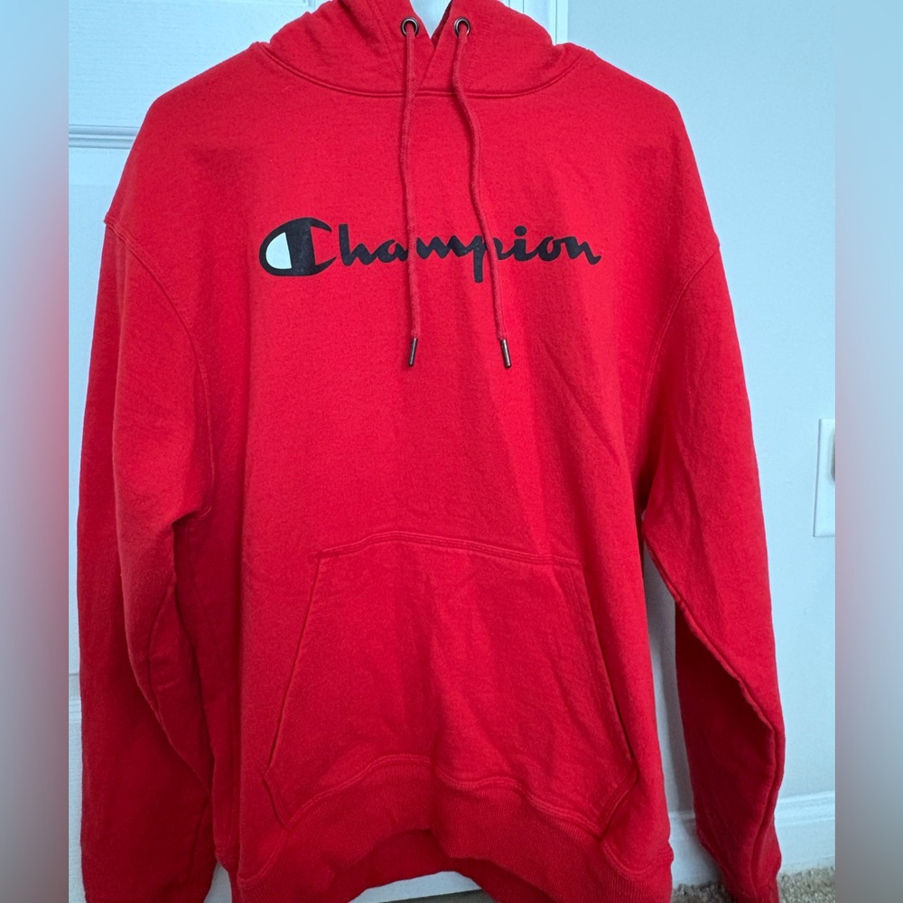 Champion red hoodie